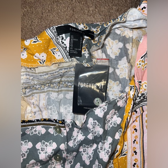Forever 21 floral Patternblock Romper - Picture 5 of 6